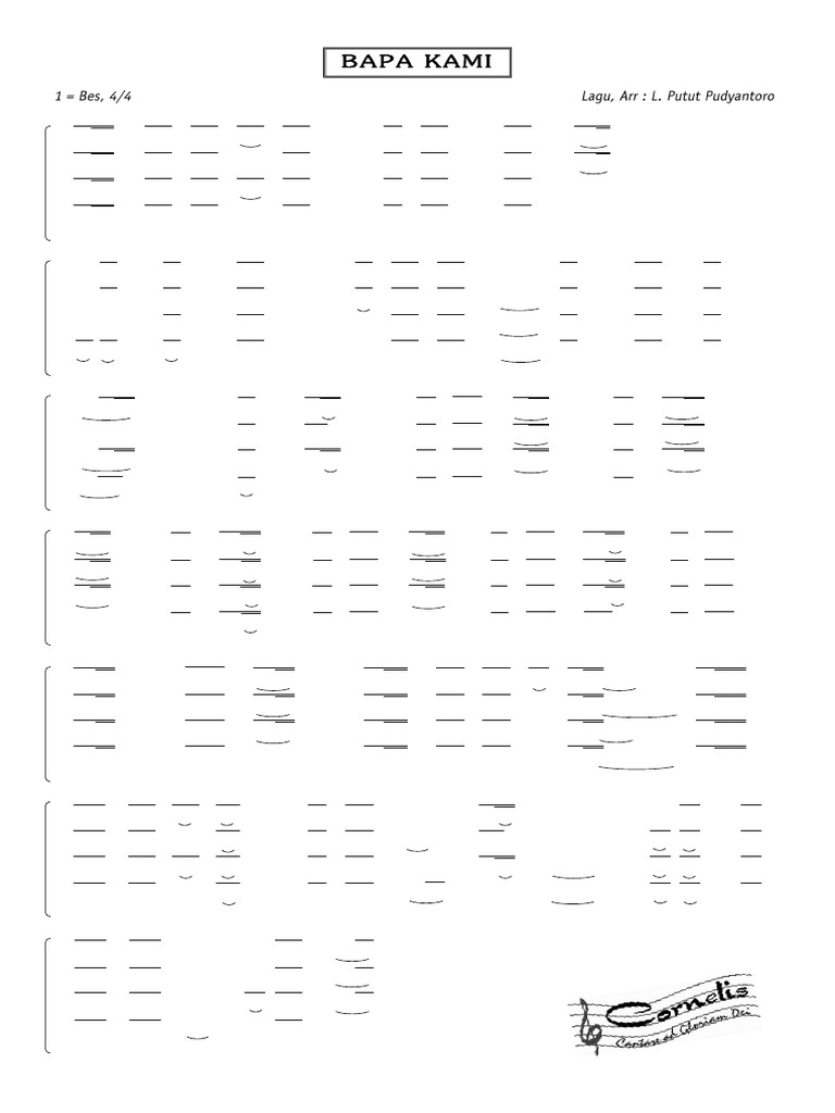 Bapa Kami - L Putut - SATB | PDF