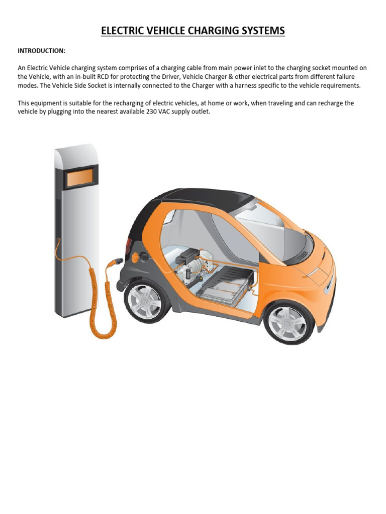 Electric Vehicle Charging System Overview | PDF | Electrical Connector ...