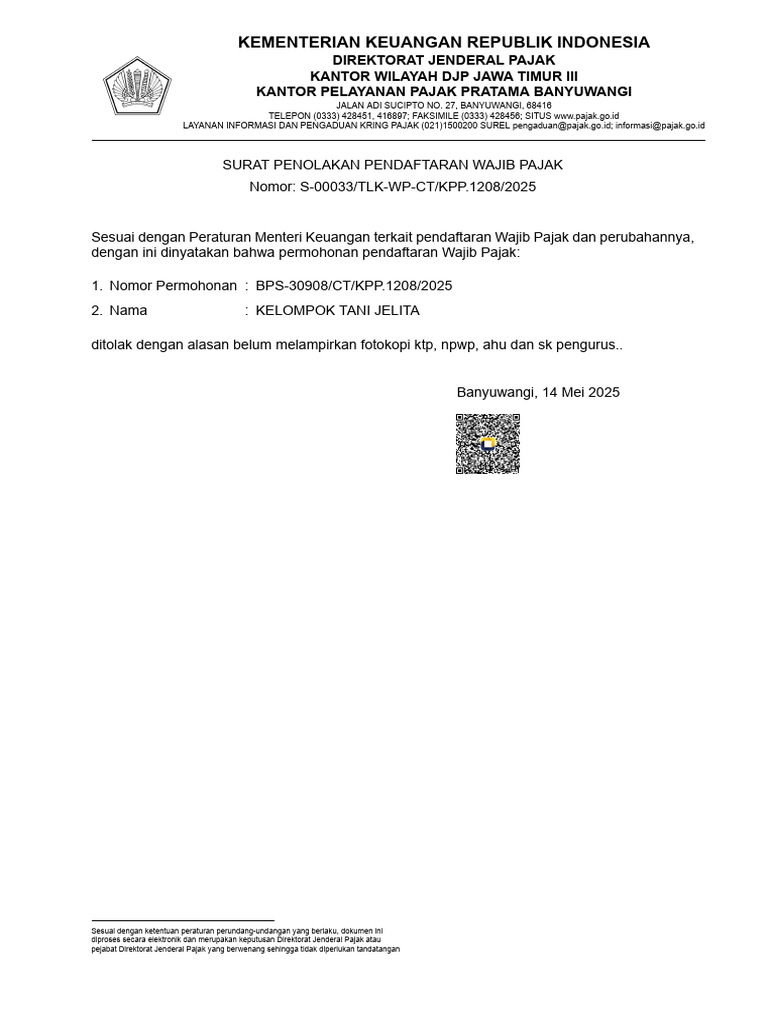 A 01-DOC003-REGISTRATION REJECTION LETTER IN V1 1-Fo-Xsl ...