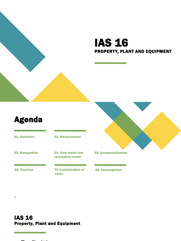IAS 16: Property, Plant, and Equipment Guide | PDF | Depreciation ...