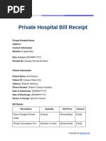 Final Hospital Bill Template | PDF