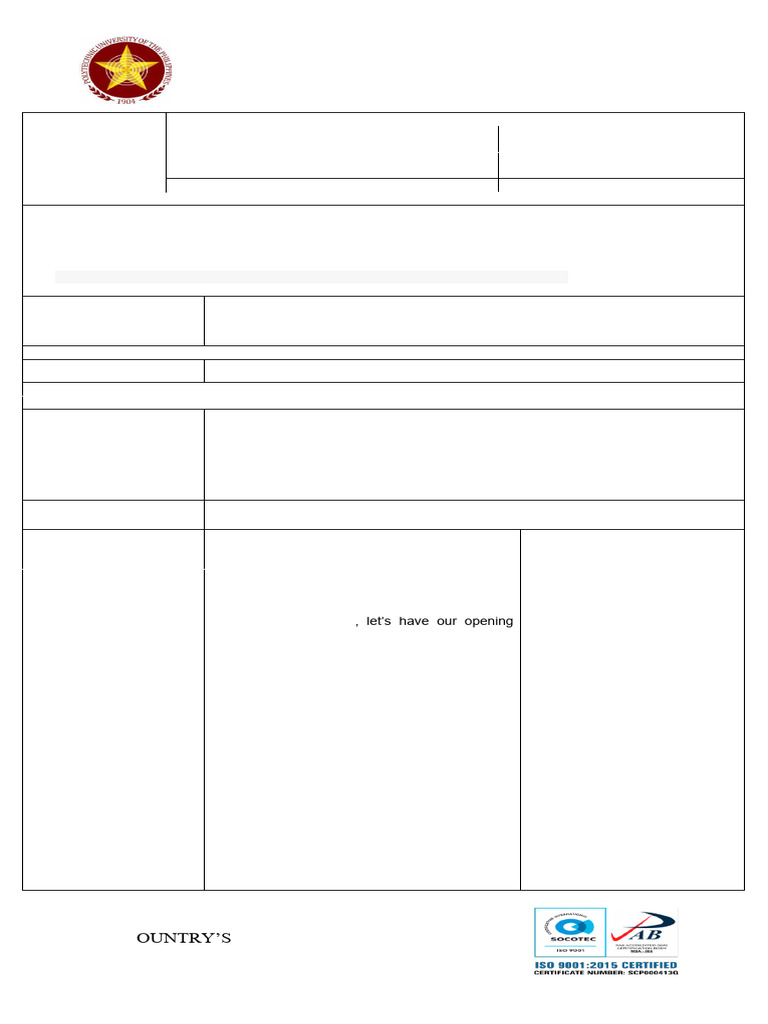 Punctuations Lesson Plan Mampusti | PDF | Punctuation | Ellipsis