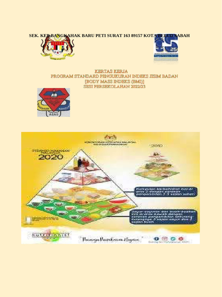 Kertas Kerja Program Bmi SKBB | PDF