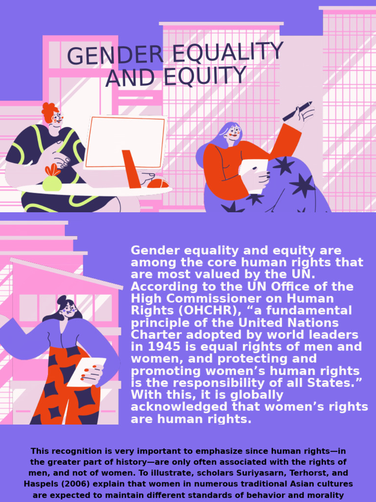 Understanding Gender Equality and Equity | PDF | Woman | Gender