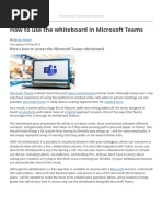Microsoft Whiteboard for Educators | PDF | Ios | Cursor (User Interface)