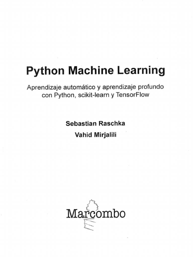 Python Machine Learning 2da Edicion | PDF