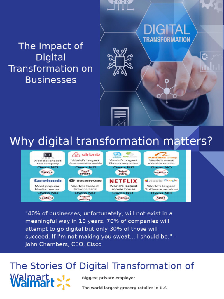 The Impact of Digital Transformation On Businesses | PDF | Walmart | E ...