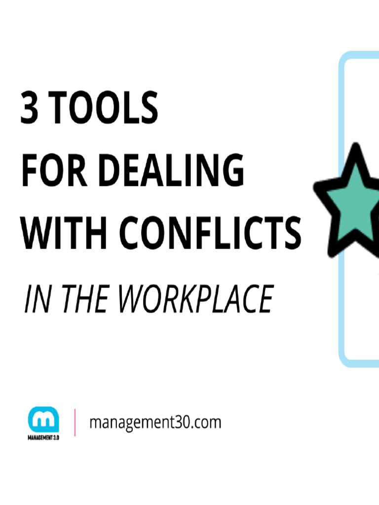 Tools for dealing with conflicts | PDF