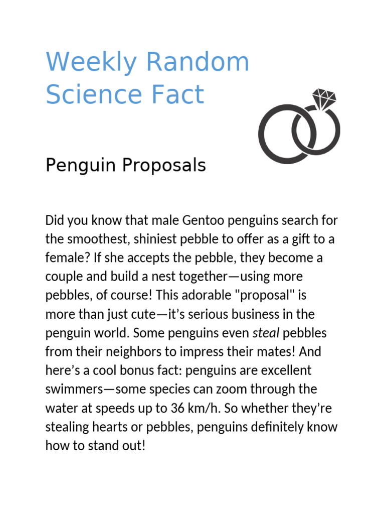 Random Fact | PDF