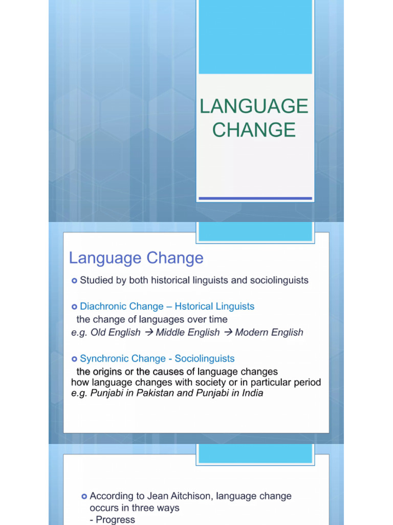 Language Change | PDF