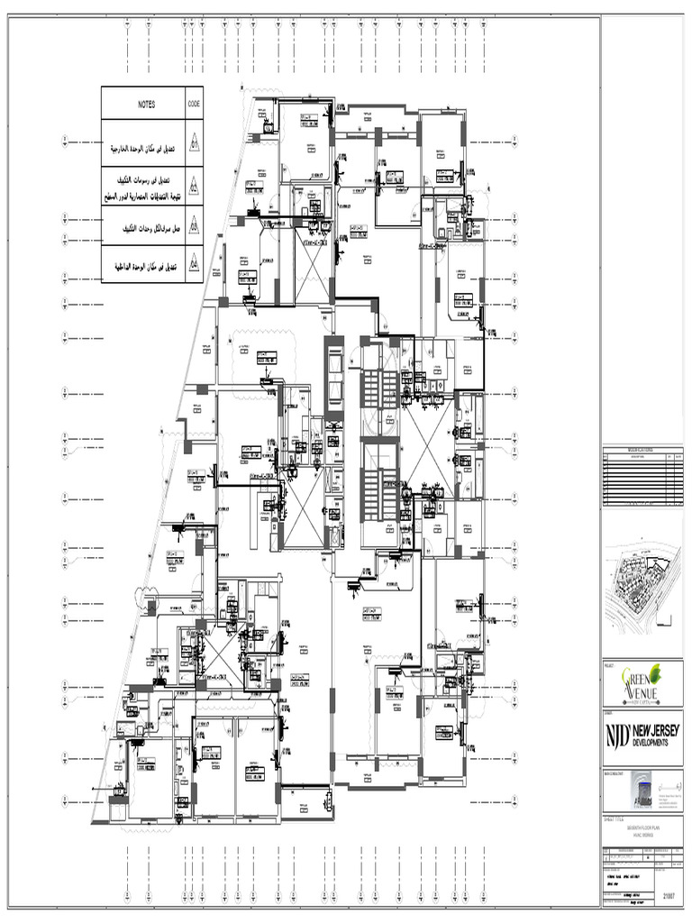 Seventh Floor Plan and HVAC Details | PDF | Room