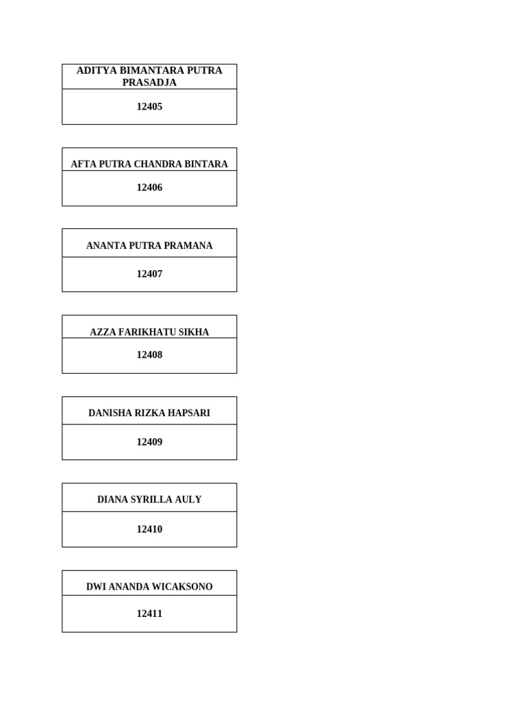 Label Nama Raport | PDF
