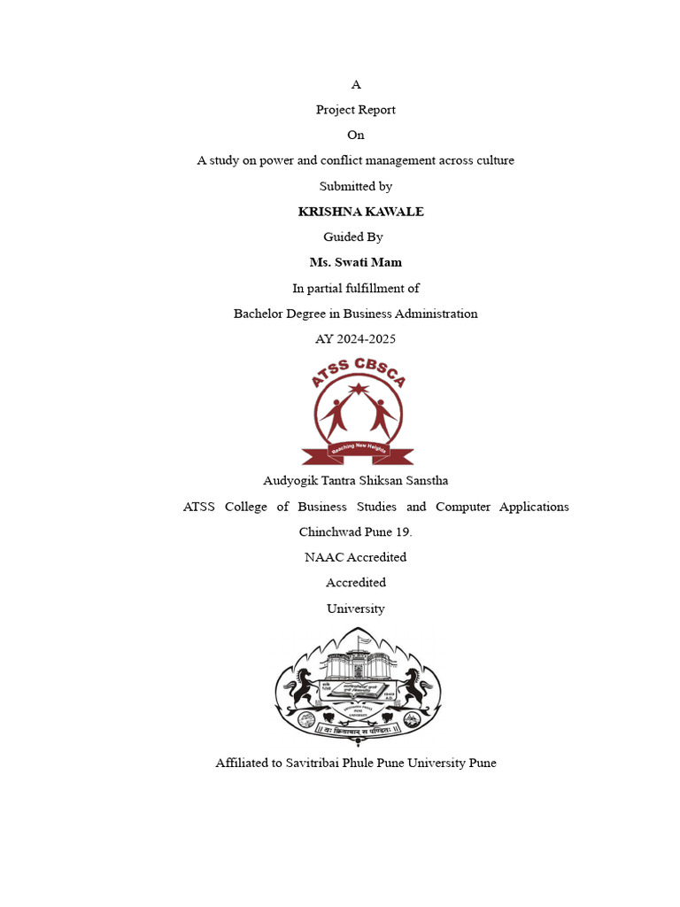 Krish Project (Sem 6) | PDF | Conflict (Process) | Leadership