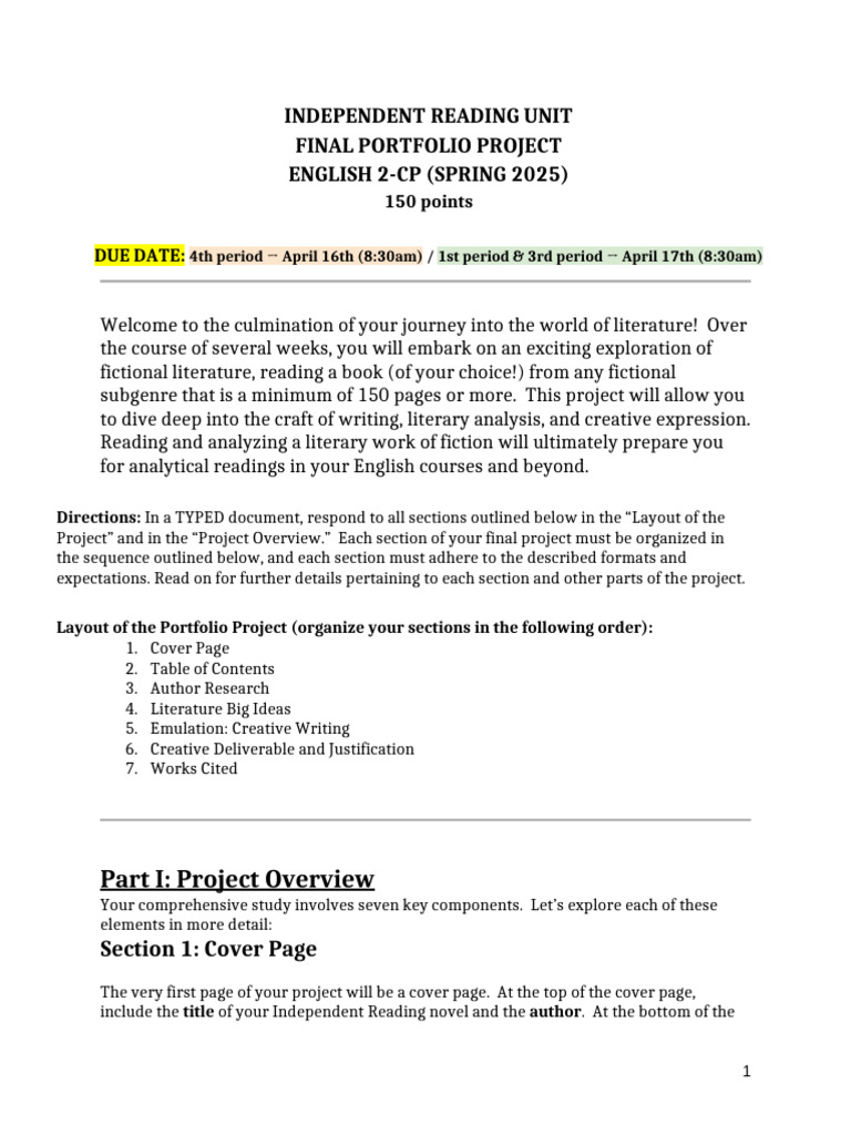 IR Control Portfolio Project Guide | PDF | Narrative | Narration
