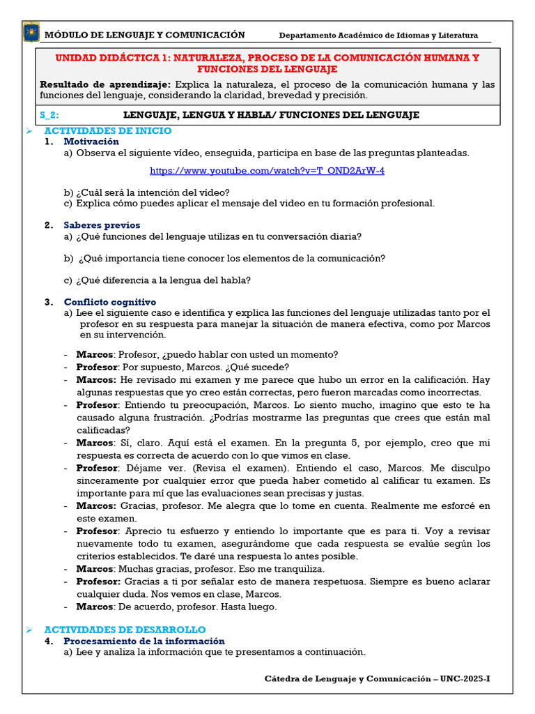 Funciones del Lenguaje y Comunicación | PDF | Comunicación | Lingüística