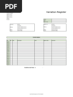 RFI Register Template | PDF