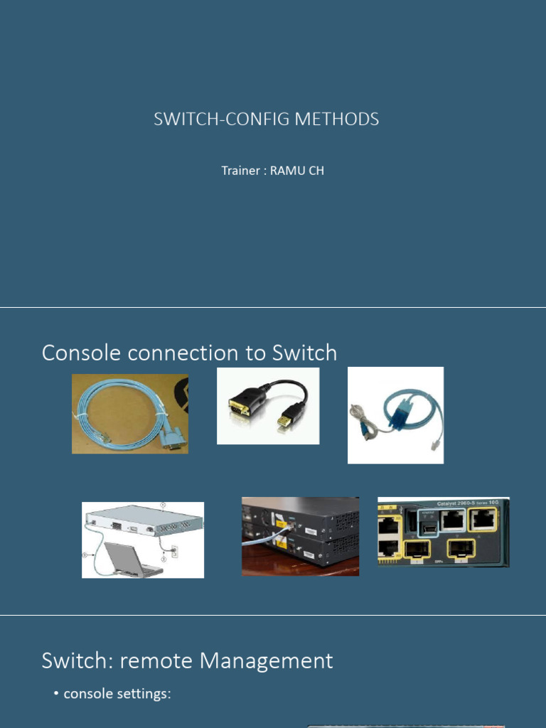 Cisco Switch Configuration Modes Explained | PDF
