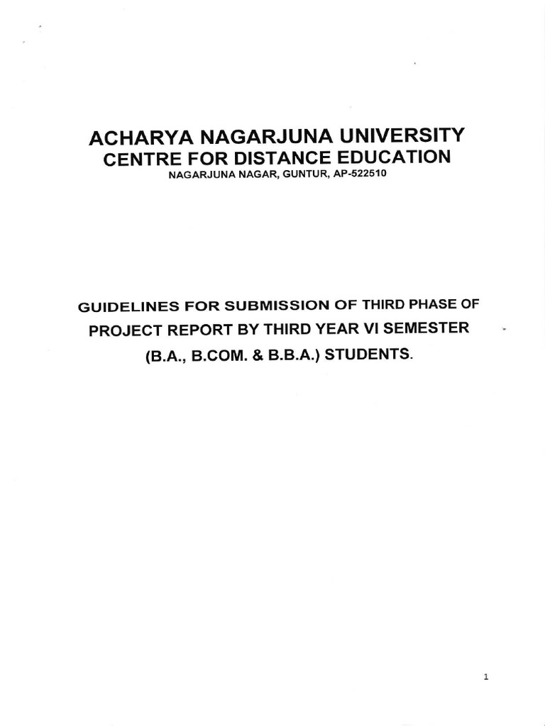 Project Report Submission Guidelines | PDF