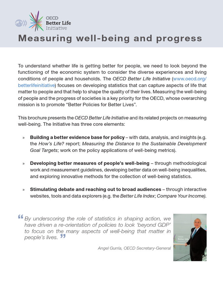 Jurnal Kesejahteraan Kritis OECD Better Life Initiative | PDF ...