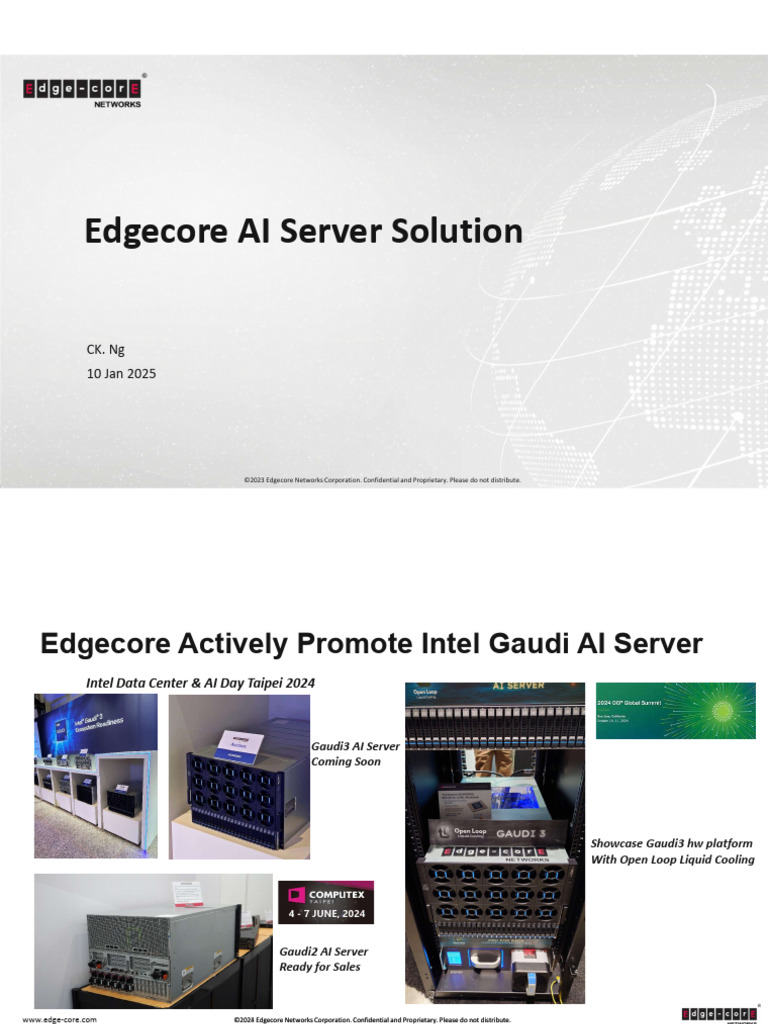 Edgecore AI Server Solutions Overview | PDF | Network Congestion | Load ...