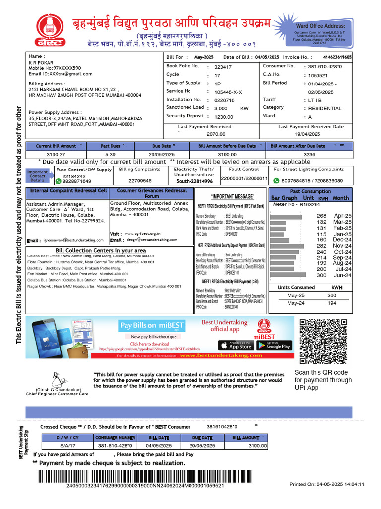 Electric Bill Pdf Pdf Cheque Taxes