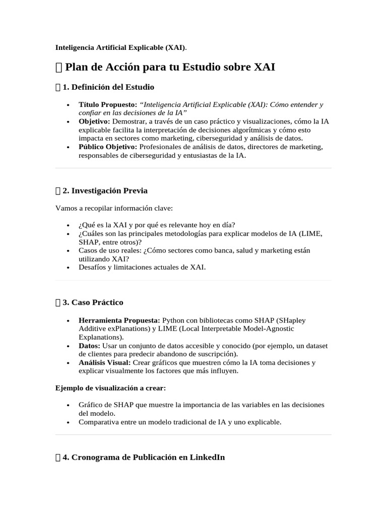 Inteligencia Artificial Explicable (XAI) | PDF | Inteligencia ...