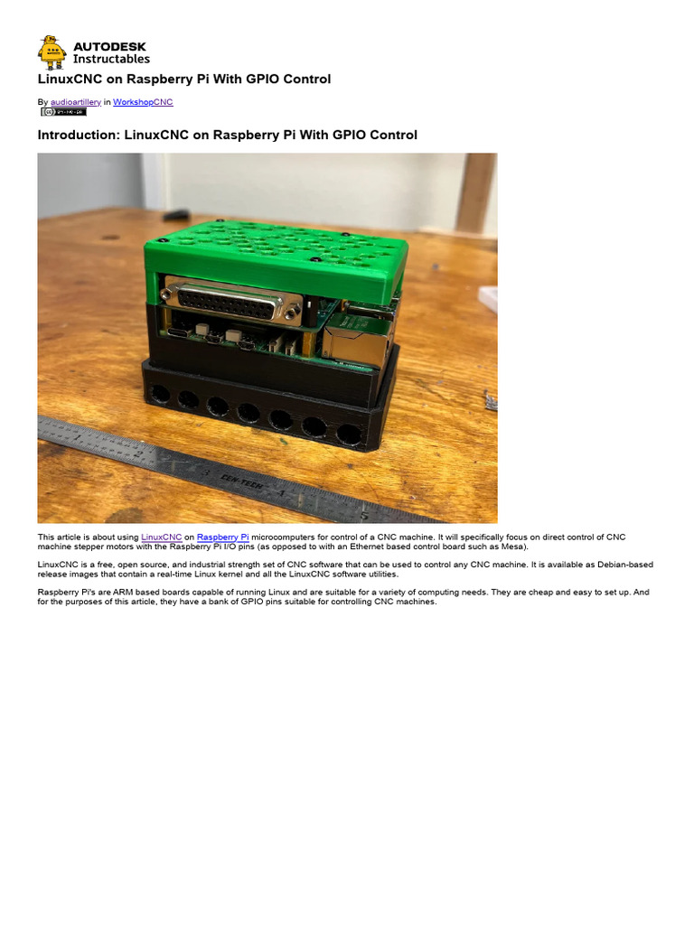 LinuxCNC on Raspberry Pi GPIO Setup | PDF | Raspberry Pi | Numerical ...