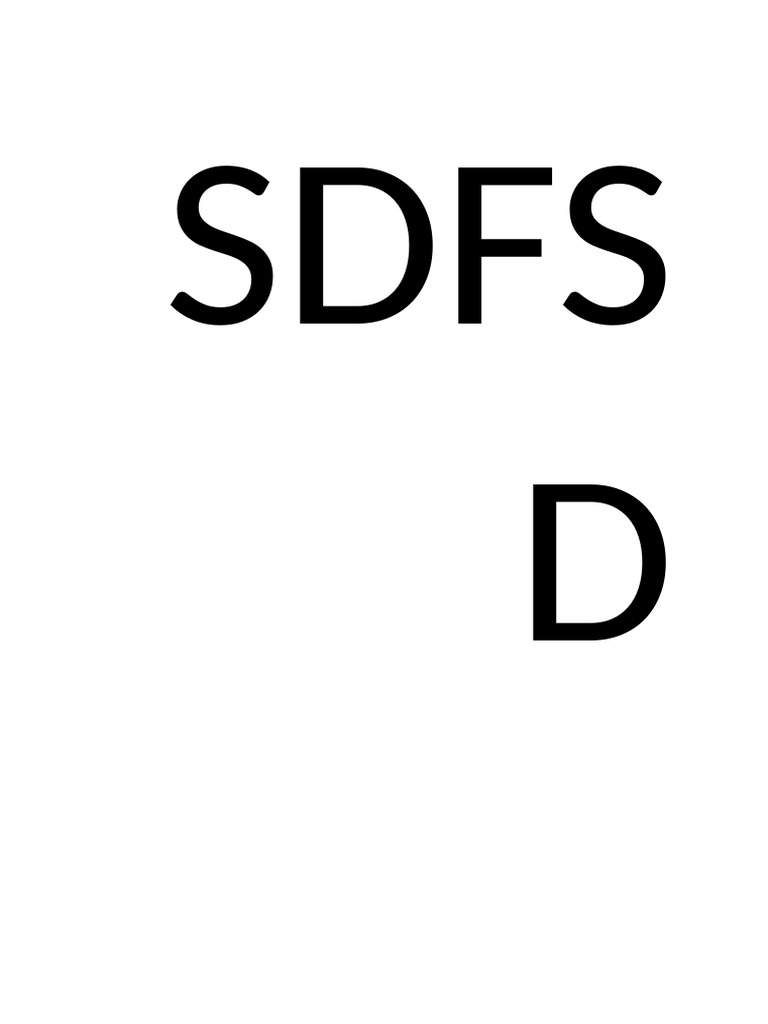 Sdfs D | PDF