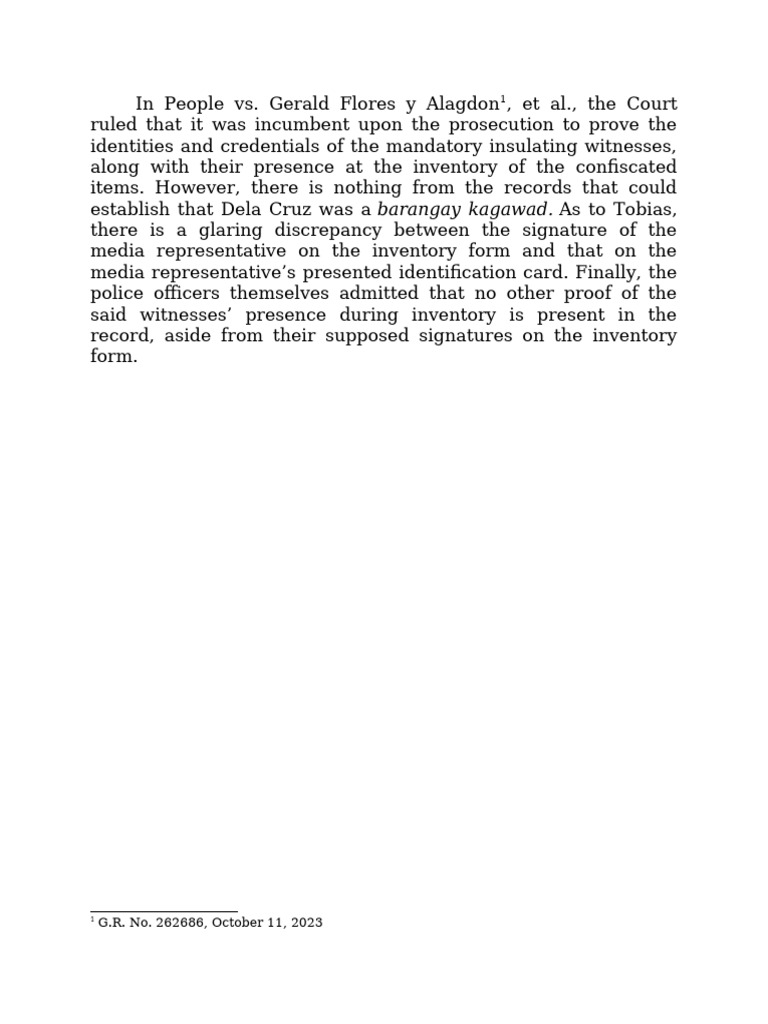 Witnesses Credentials | PDF