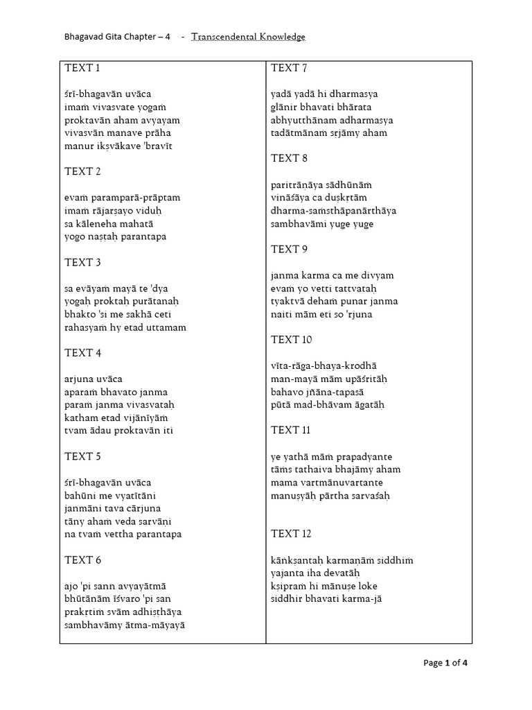 BG 04 Texts | PDF