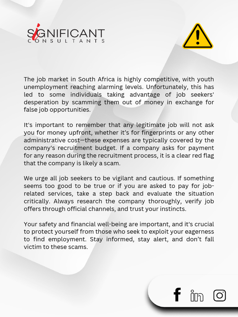 Beware Of Job Scams Pdf