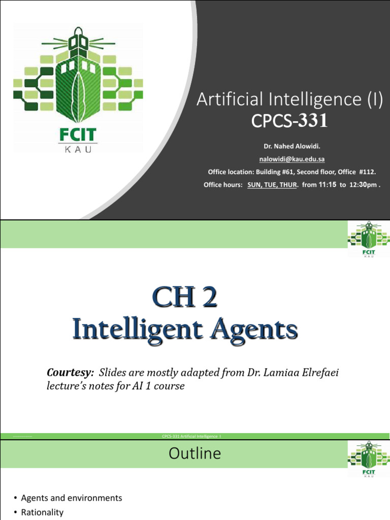 Intelligent Agents in AI Systems | PDF | Artificial Intelligence ...