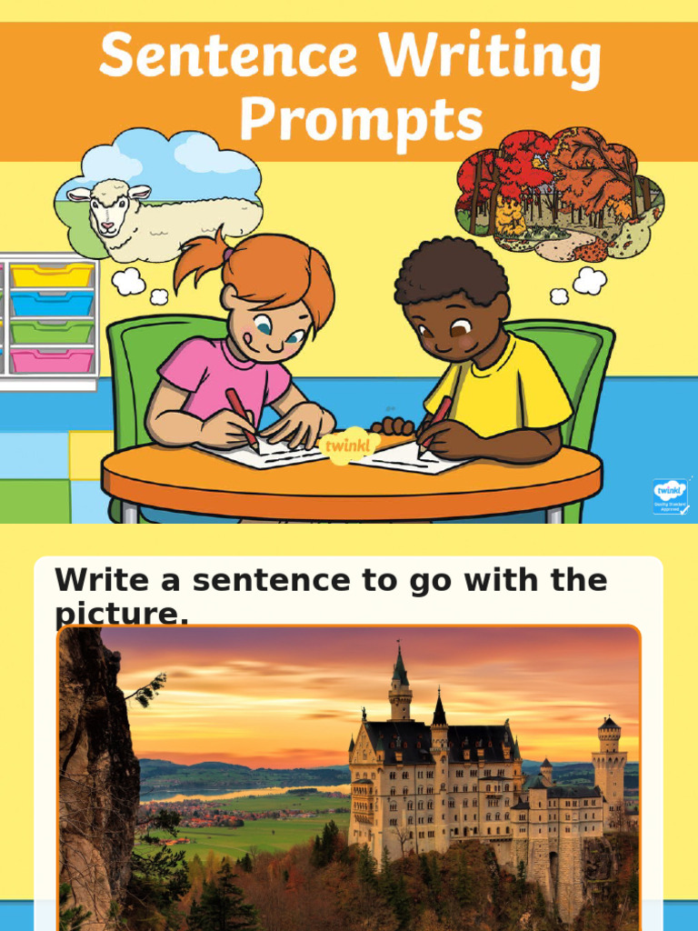 T L 9822 Sentence Writing Prompts Powerpoint | PDF