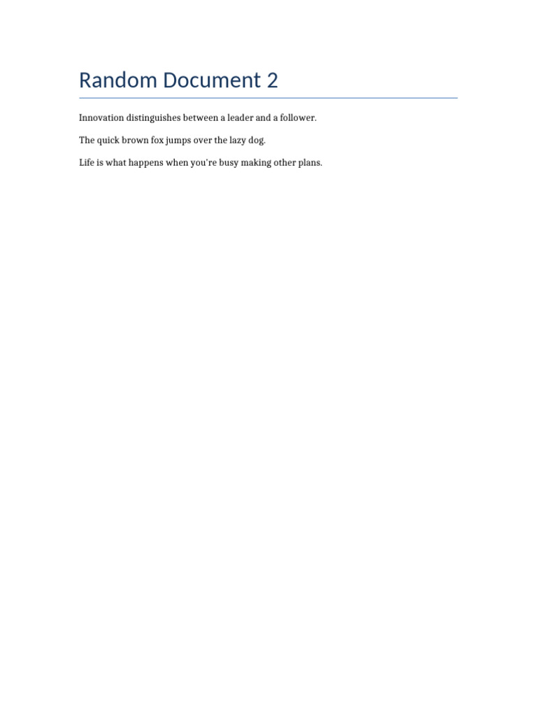 Random Document 2 | PDF