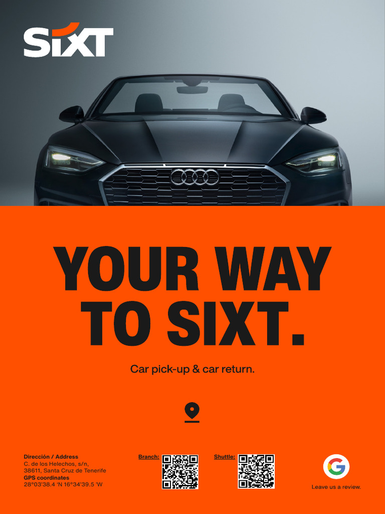 Sixt Tenerife South - Shuttle Information | PDF