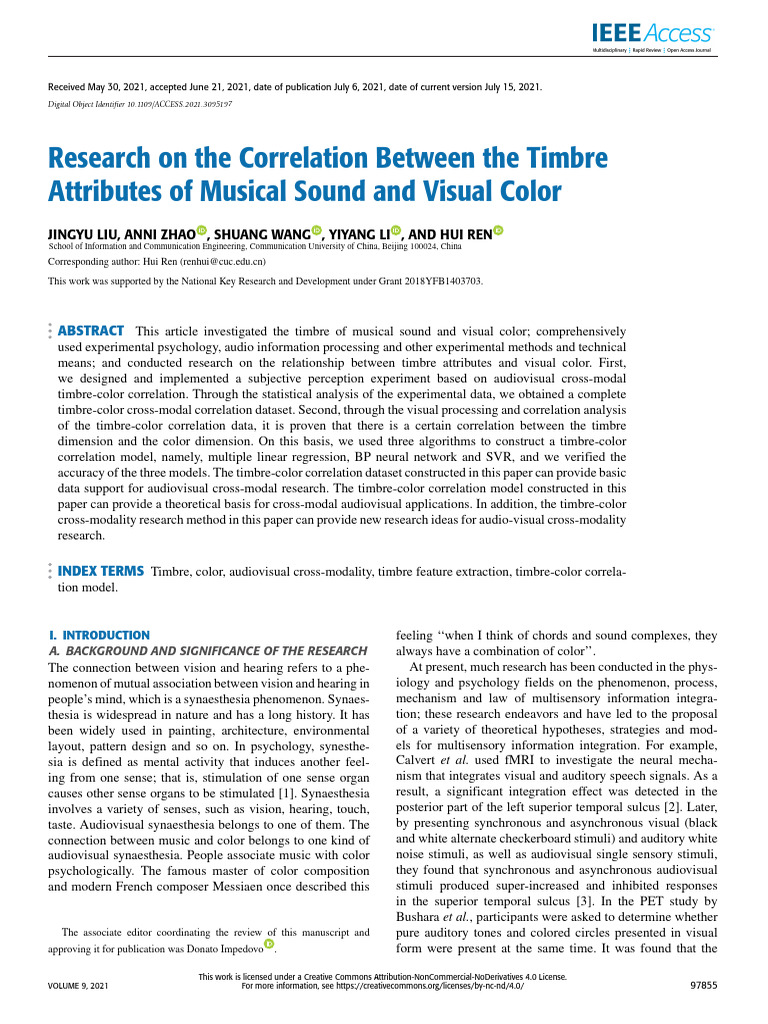 Liu Et Al. - 2021 - Research On The Correlation Between The Timbre Att ...