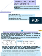 First and Second-Order Transient Circuits: Learning Goals