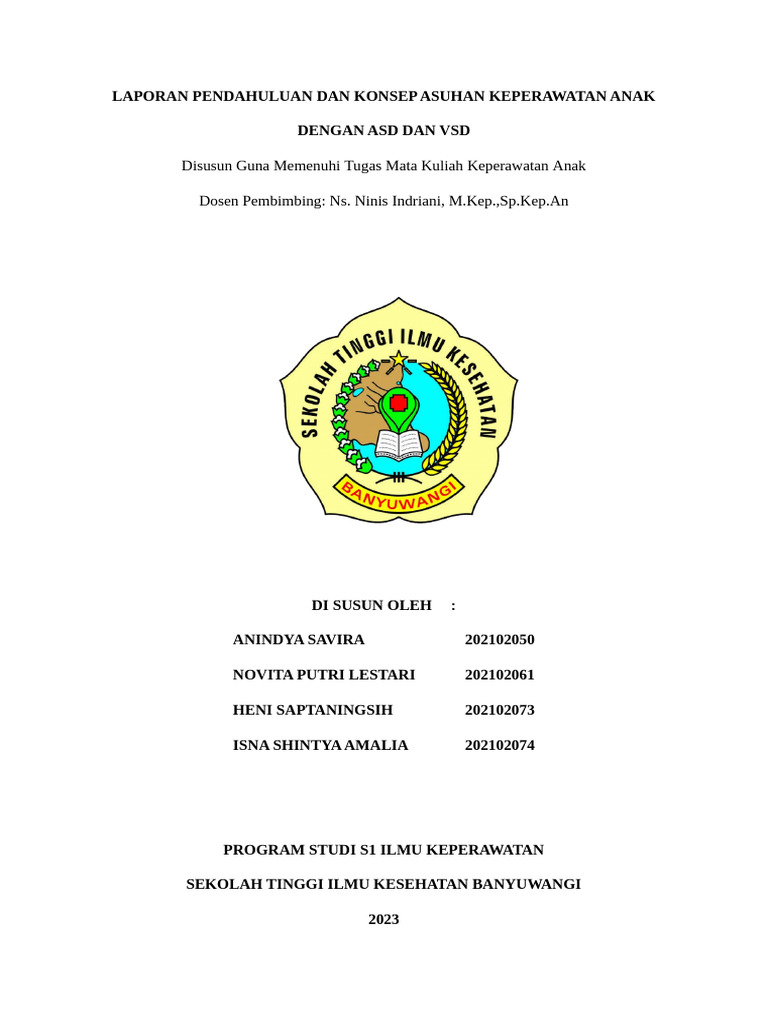 Asuhan Keperawatan Anak: ASD dan VSD | PDF