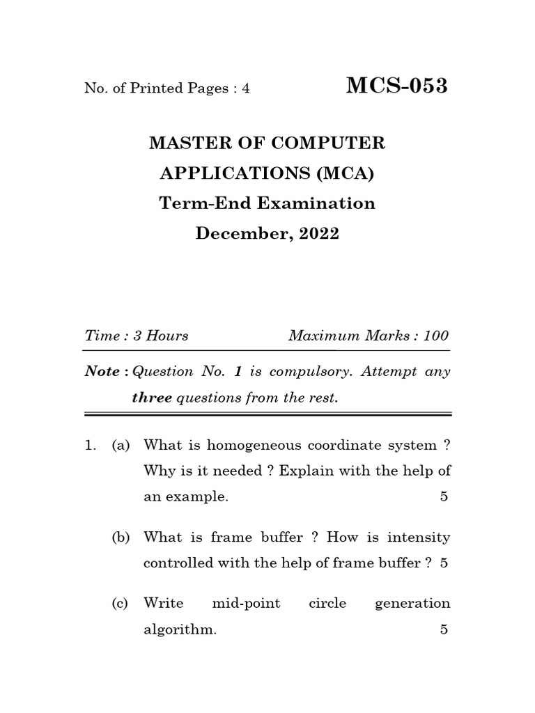 December 2022 Computer Graphics | PDF | Computing | Graphics