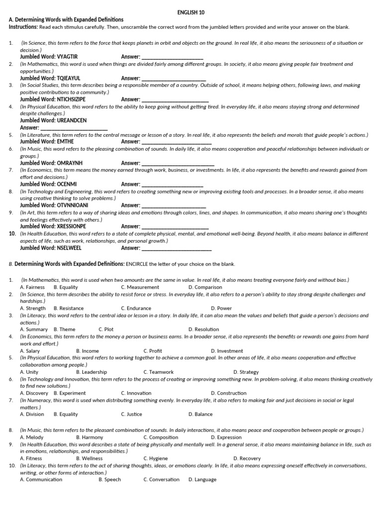 3 4 Quiz Expanded Jumbled and Multiple Choice | PDF | Thought | Creativity