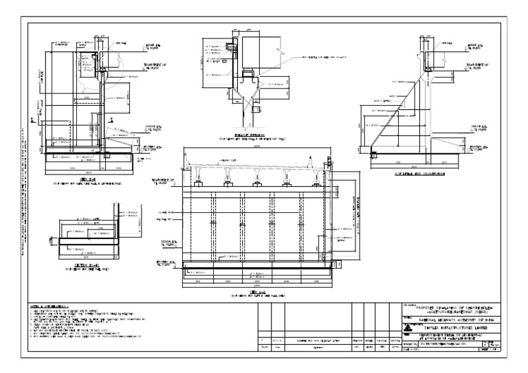 Reinf. Detail of Abutment-A1 at Approach of Mahanadi Bridge 30.11.12 | PDF