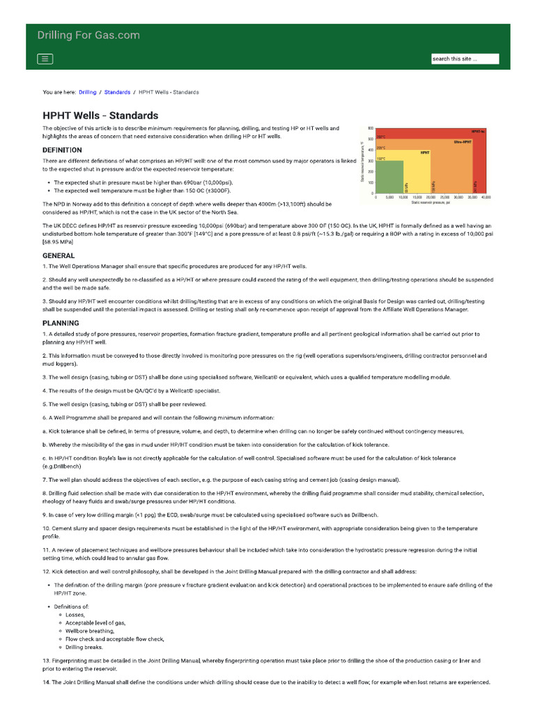HPHT Well | PDF