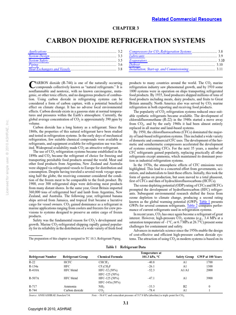 CO2 Refrigeration Systems Overview | PDF | Chlorofluorocarbon | Heat Pump