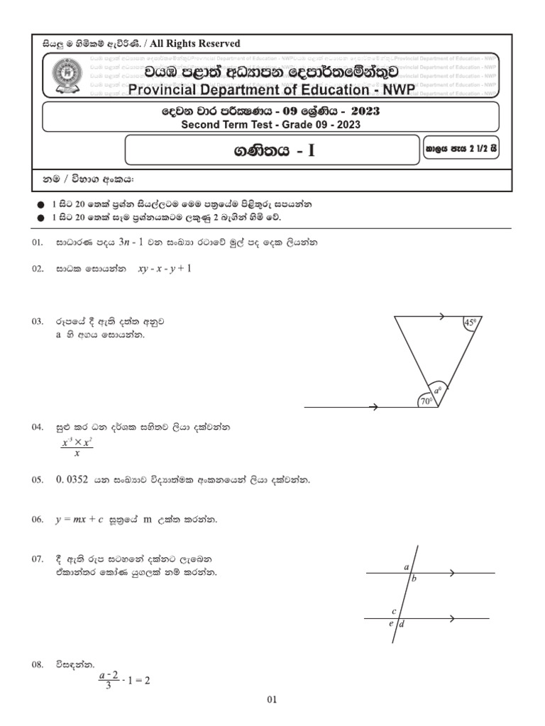 9 Maths | PDF