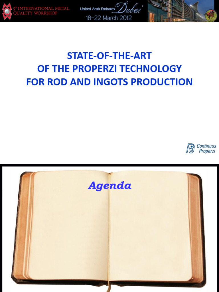 Properzi Ingots: Weight and Production Insights | PDF | Ingot | Wire