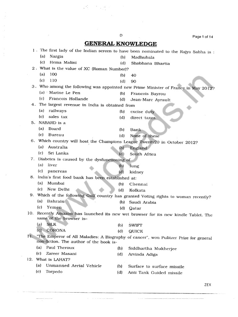 General Knowledge Pdf Pdf