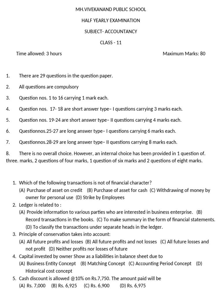Accountancy Class 11 Vps | PDF | Debits And Credits | Banks
