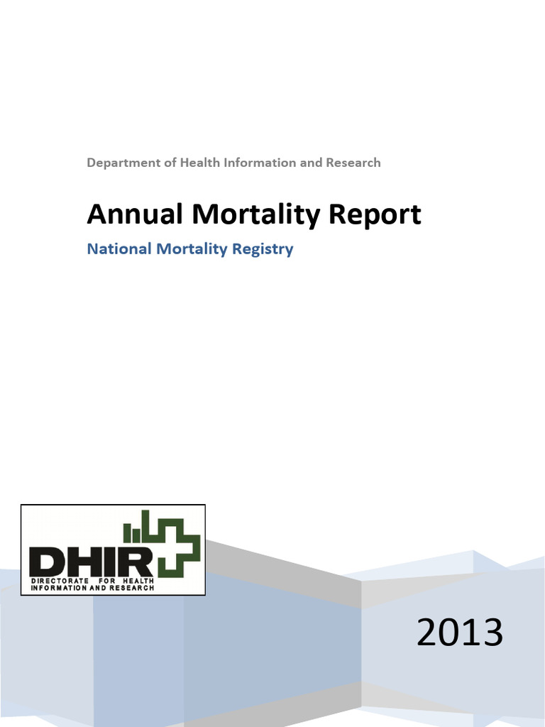 2013 Malta Annual Mortality Report | PDF | Fetus | Infants