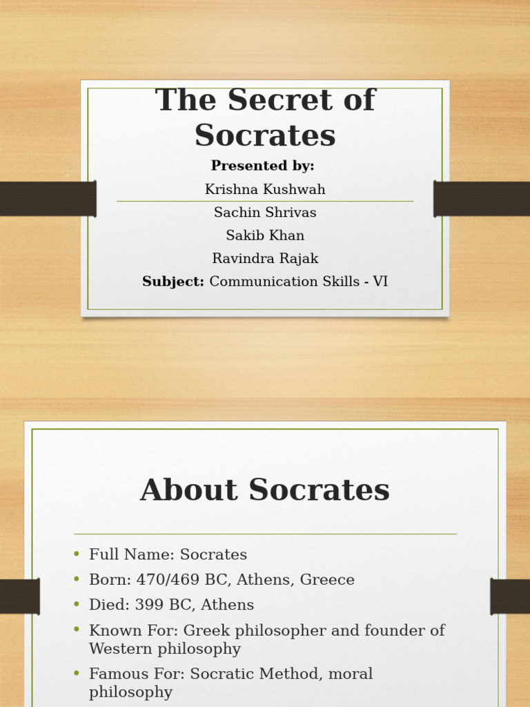 The Secret of Socratic Communication | PDF | Socrates | Liberal Arts ...