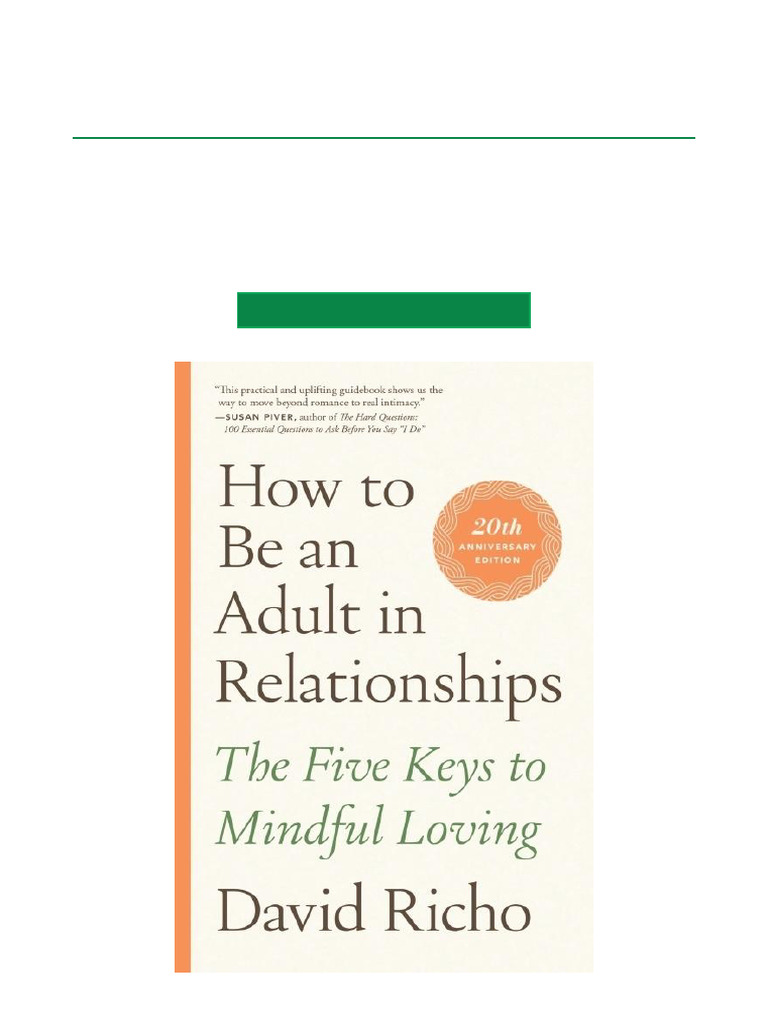 Adult Relationships Five Keys Guide PDF